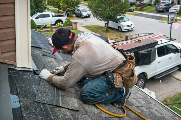 Professional Roofing technician working in Bay Center, WA